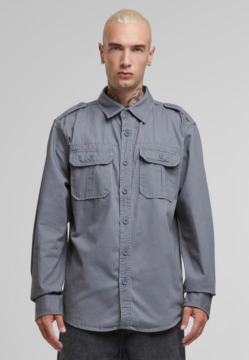 Immagine prodotto Brandit Camicia vintage a maniche lunghe taglia 6XL Colore antracite (6XL)