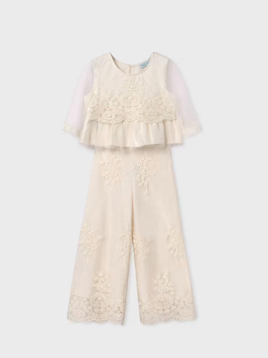 Abel & Lula Tüll-Set Jacquard mit Top und Hose