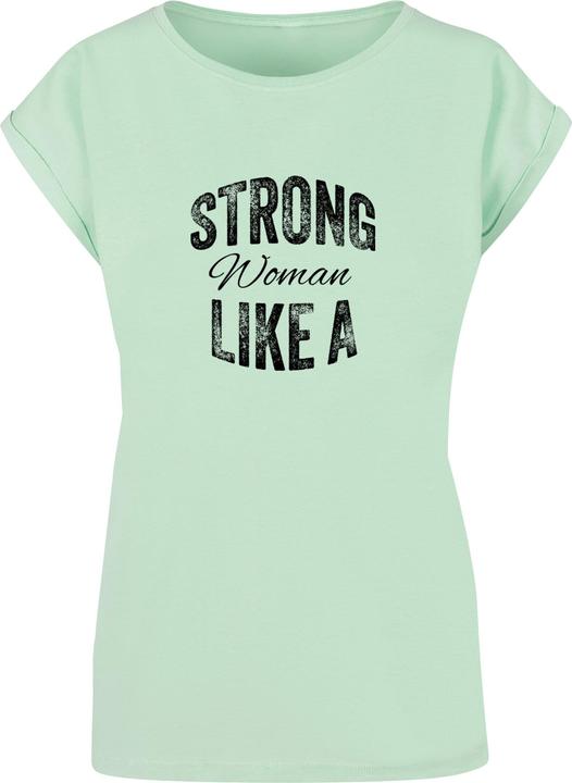 Actual product image Merchcode Ladies WD - Strong Like A Woman Extended Shoulder Tee - 113565 (S)