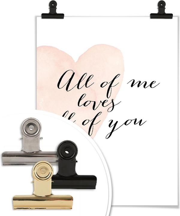 Produktbild Trenddeko Confetti & Cream - All of me loves all of you (24 x 30 cm)