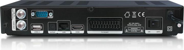 Image du produit Abcom AB CryptoBox 700HD Câble, Ethernet (RJ-45), IPTV Full HD Noir (0.13 Go, DVB-S2, DVB-S)