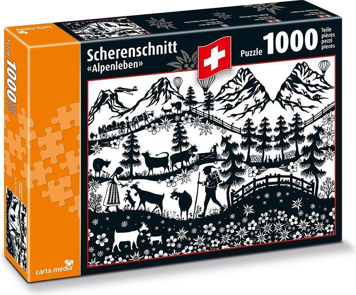 Productafbeelding Alpenleven - Silhouet (1000 onderdelen)