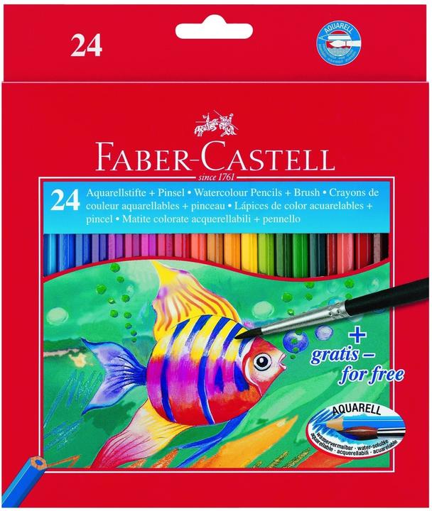 Actual product image Faber-Castell Watercolor Pencils Classic (Multicoloured, 24 x)