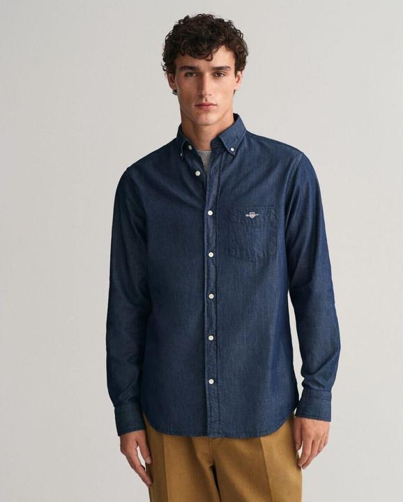 Actual product image GANT regular fit indigo hirt (S)