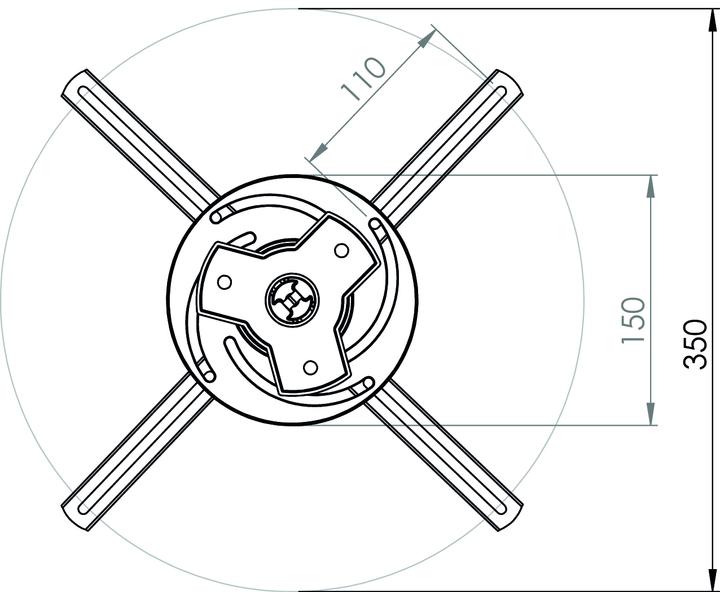 Produktbild VCM Universelle BeamerProjektoren DeckenHalterung DHP (Decke)