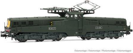 Actual product image Hornby SNCF electric locomotive CC 14132 green 2 lamps Ep. VI DC (Track N)