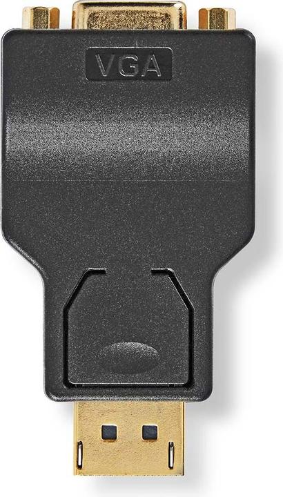 Nedis DisplayPort - VGA Adapter, DisplayPort Stecker - VGA Buchse, vergoldet, ABS (VGA)