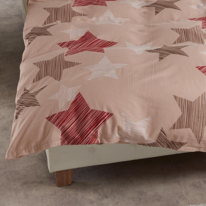 Produktbild Traumschlaf Sterne beige (Bettwäsche Set, 160x210 cm + 65x100 cm)