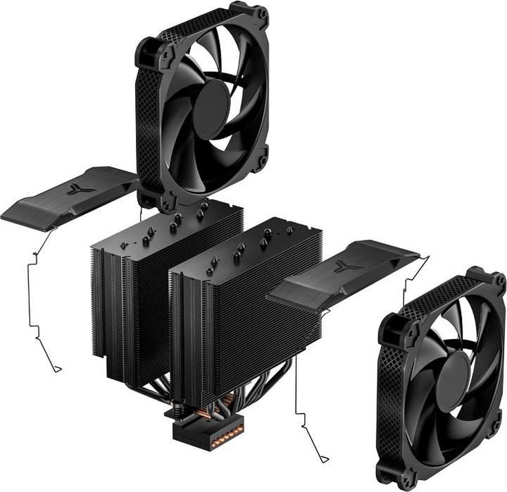Produktbild Jonsbo HX7280 CPU-Kühler - 2x 140mm, 1x 120mm (160 mm)