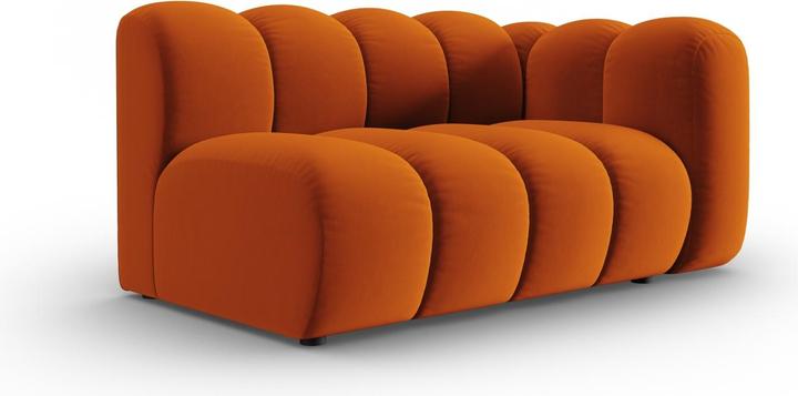 Actual product image Micadoni Velvet Right Modular Sofa, "Lupine", 2 Seats, 145x95x70Made in Europe (2 person sofa, 3-seater, 4-seater)