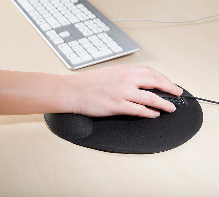 Produktbild GeneralKeys Ergonomisches Mauspad mit Gel-Handgelenkauflage, schwarz (S)
