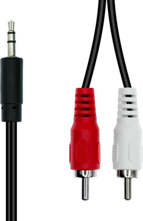 Immagine prodotto ProXtend Cavo Mini-Jack 3-Pin a 2 x RCA M-M Nero 2M (2 m)