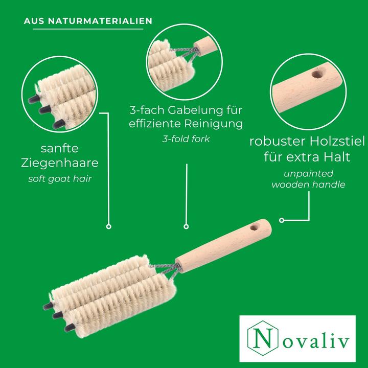 Produktbild Novaliv Heizkörperbürste Rippenheizkörper Heizungsbürste Heizkörper Reinigungsbürste 25x8x3cm IDEAL (1 Stk.)