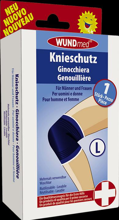 Wundmed Elastische Sportbandage blau Kniestütze Grösse L (L)
