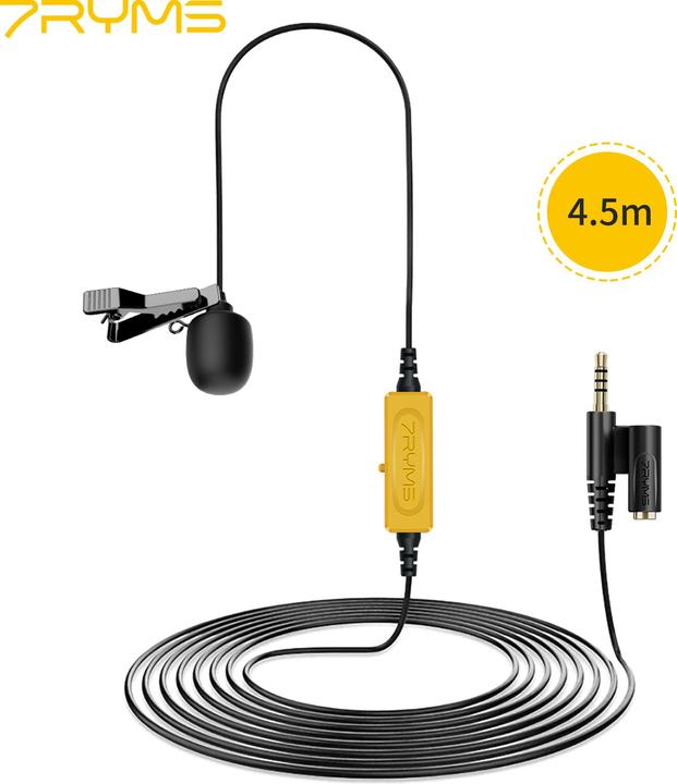 Immagine prodotto 7Ryms Microfono lavalier multifunzionale (4.5m)