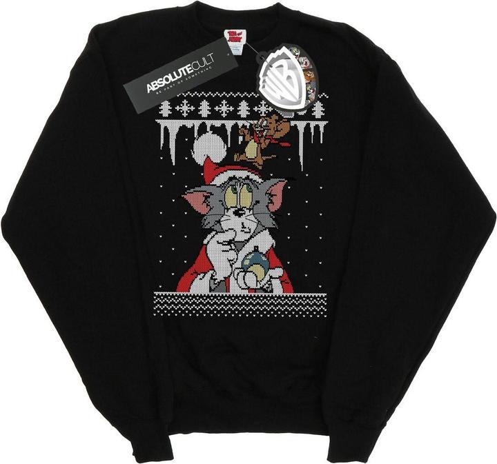 Tom & Jerry Christmas Fair Isle Sweatshirt Jungen