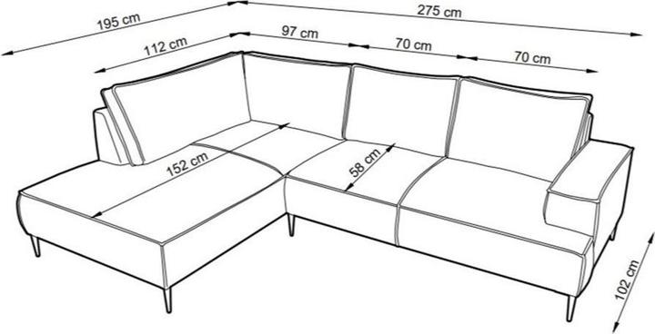 Actual product image Vente-unique Gineto (Corner sofa)