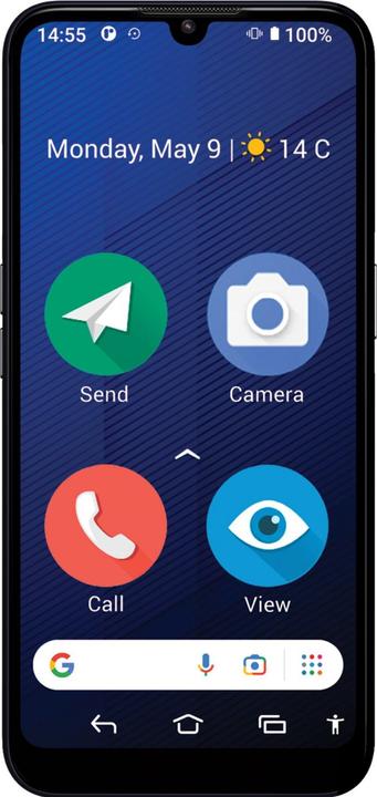 Produktbild Doro 8200 (0.13 GB, Schwarz, 6.10", Single SIM, 16 Mpx, 4G)