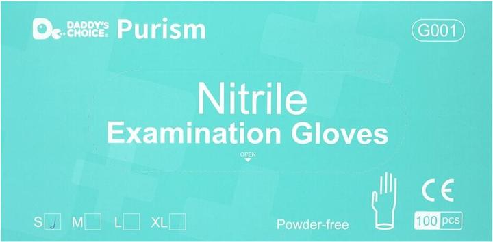 Actual product image 3A Purism nitrile gloves, 100 pieces, size S, blue (S)