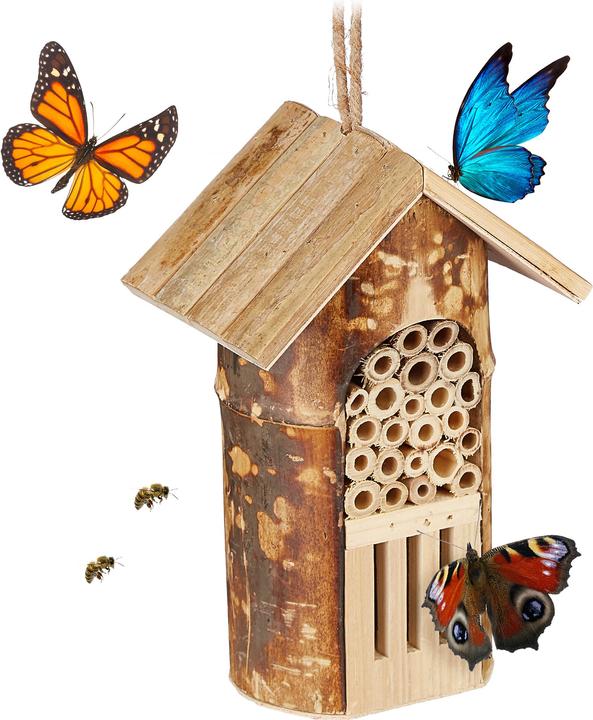 Immagine prodotto Relaxdays Casetta insetti (Farfalle, Api)