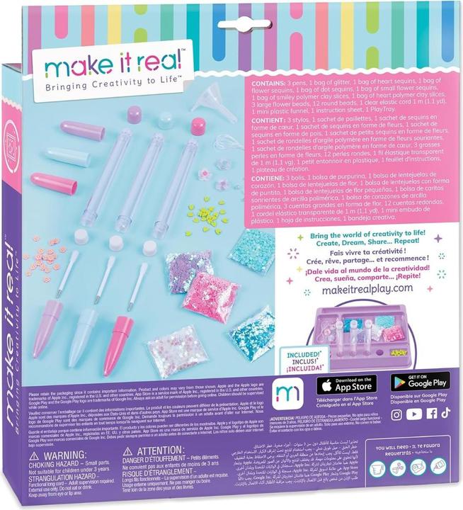 Actual product image Make it Real Glitter pens DIY kit