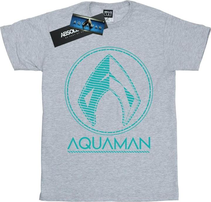 Aquaman Aqua Logo TShirt Jungen
