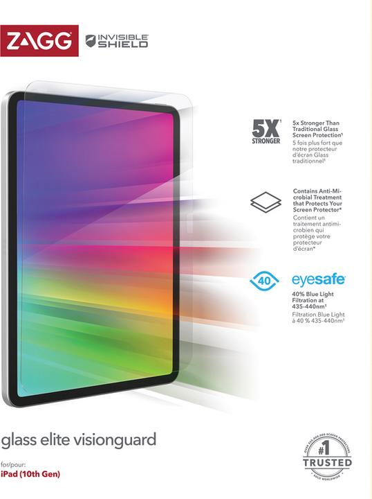 Actual product image InvisibleShield GLASS VISIONGUARD - iPad 10.9 (10th Gen) (1 Piece, Galaxy S23+, Galaxy S23)