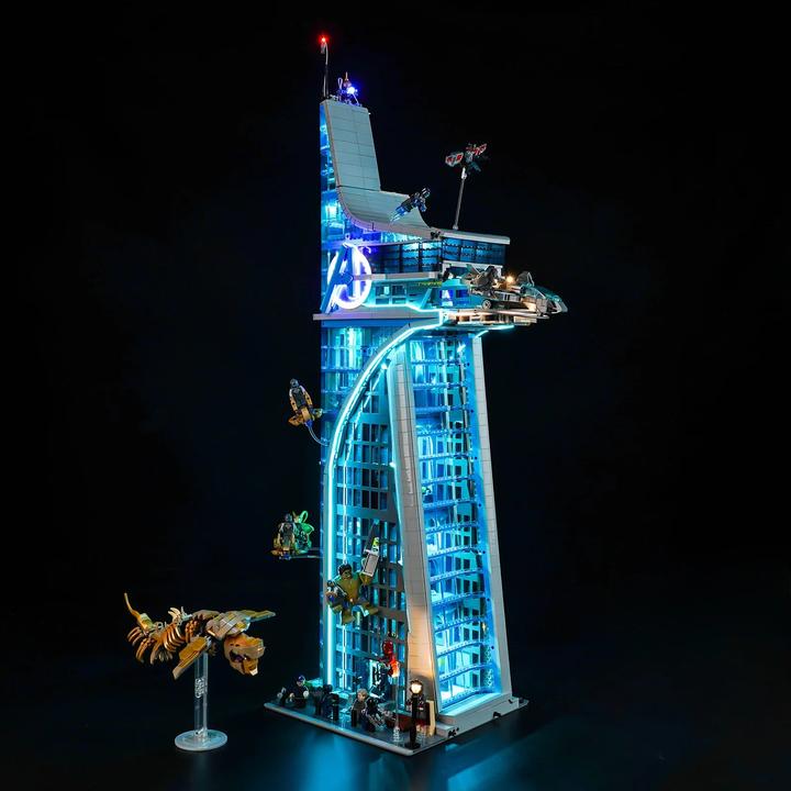 Actual product image BrickBling LED Licht Set für LEGO Avengers Tower (76269) inkl. Fernbedienung