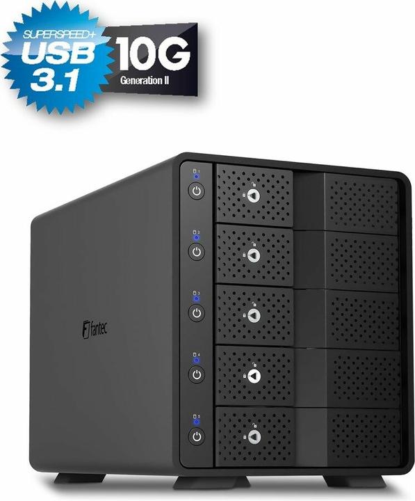 Produktbild Fantec MB-X5U31H 5x 3,5 Gehäuse (2.5", 3.5")