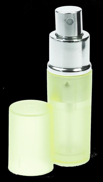 Actual product image Pocket atomiser, plastic green with glass container, 8 ml Height: 9 cm (8 ml)