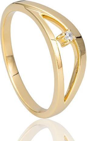 Breuning RING - BRILL. 0,025 Ct. H/si (48, 585/14 K Gold)