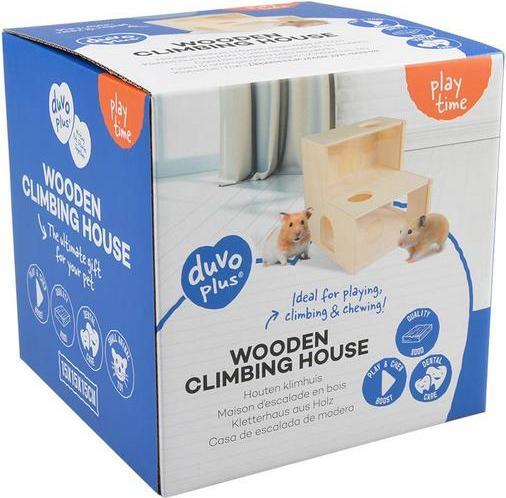 Produktbild Duvoplus Kletterhaus aus holz, 15x15x15cm