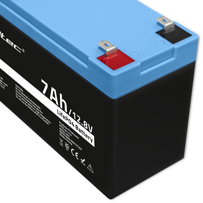 Produktbild Qoltec LiFePO4 Lithium-Eisenphosphat-Batterie | 12 8 V | 7Ah | 89 6 Wh | BMS (12.80 V, 7 Ah)