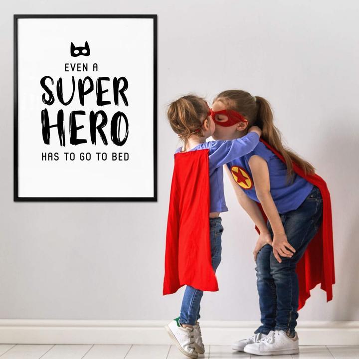 Image du produit Trenddeko Même un super héros (60 x 80 cm)