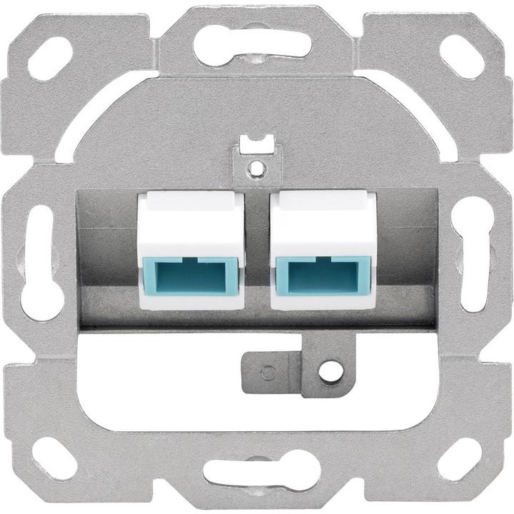 Image du produit Renkforce 2 ports SC RAL9010 Prise réseau fibre optique encastrée