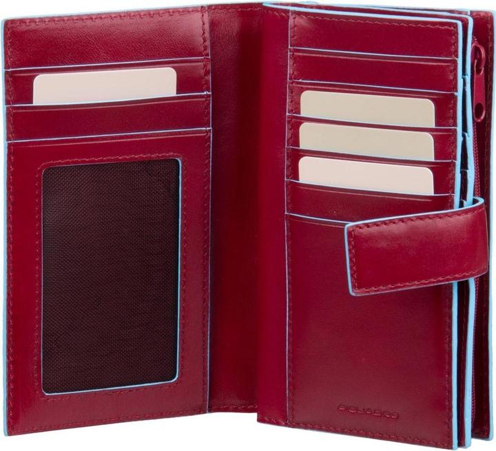 Actual product image Piquadro Blue Square - Ladies' Wallet with Coin Pocket