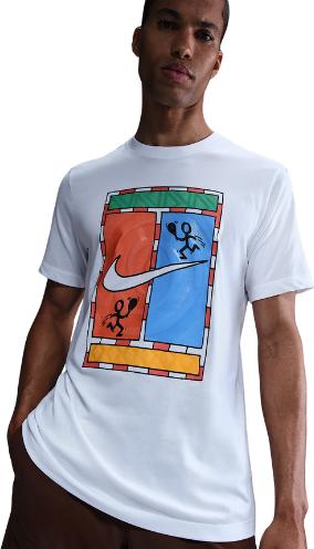 Nike Court Men'S Dri-Fit Tennis T-Shirt White Man (XL)