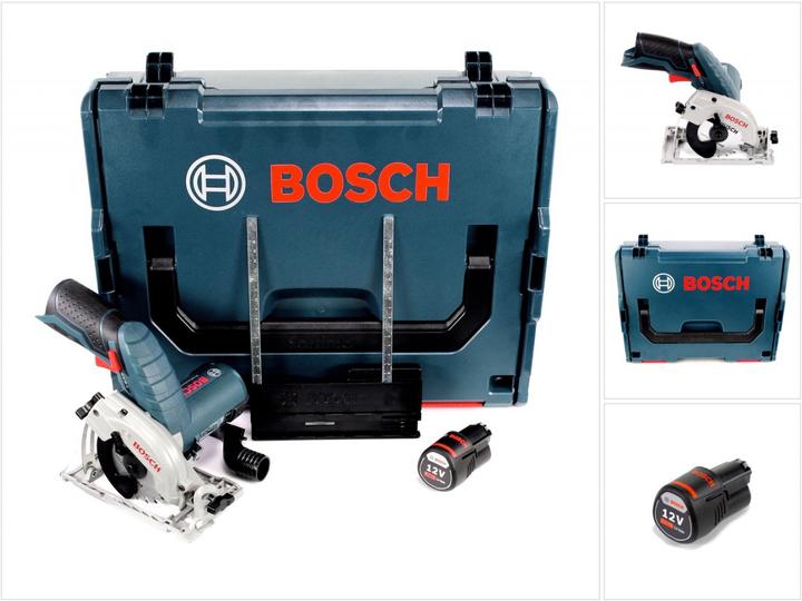 Produktbild Bosch Professional Bosch GKS 12V-26 Professional Akku Handkreissäge 12 V 85 mm + 1x Akku 3,0 Ah + L-Boxx - ohne Ladeger