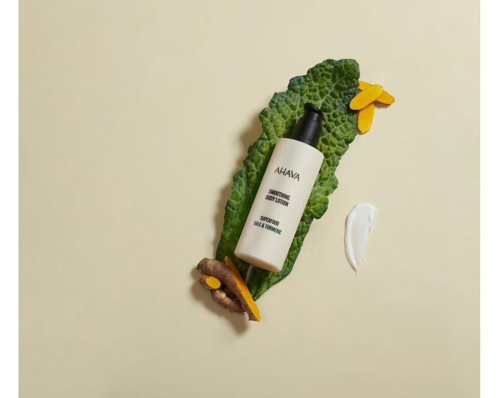 Produktbild Ahava Superfood Smoothing Body Lotion "Kale & Turmeric" - Intensiv feuchtigkeitsspendende Körperloti (Körpercreme, 250 ml)