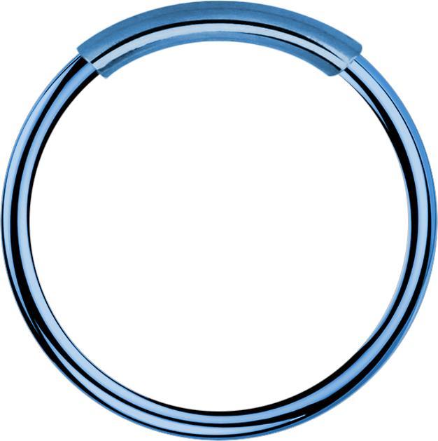 Star Piercing Nasenring endlos dunkelblau (ohne Messing, Chirurgenstahl 316L)