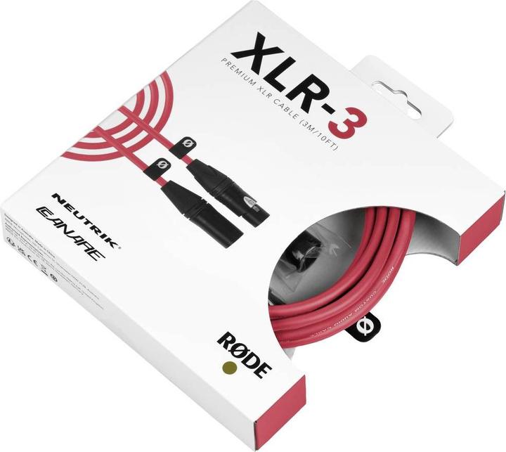 Actual product image RØDE XLR-3 Red (3 m, XLR)