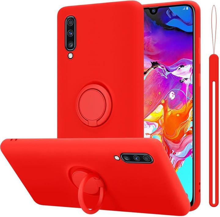 Actual product image Cadorabo TPU Liquid Ring Silicone Case Cover (Samsung Galaxy A70S, Samsung Galaxy A70)
