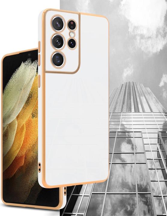 Produktbild Cadorabo Hülle für Samsung Galaxy S21 ULTRA im TPU mit Kameraschutz LM130 Style (Samsung Galaxy S21 Ultra)