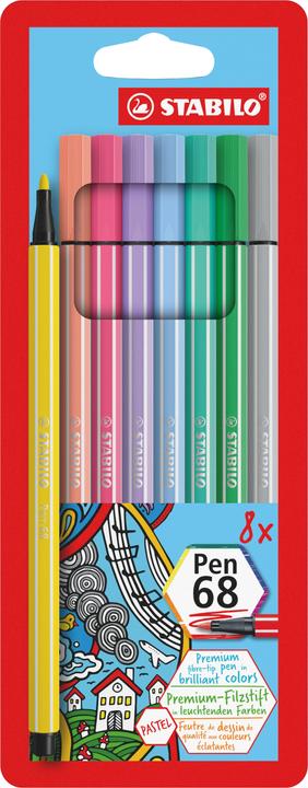 Actual product image STABILO Pen 68 Premium (Multicoloured, 8 x)