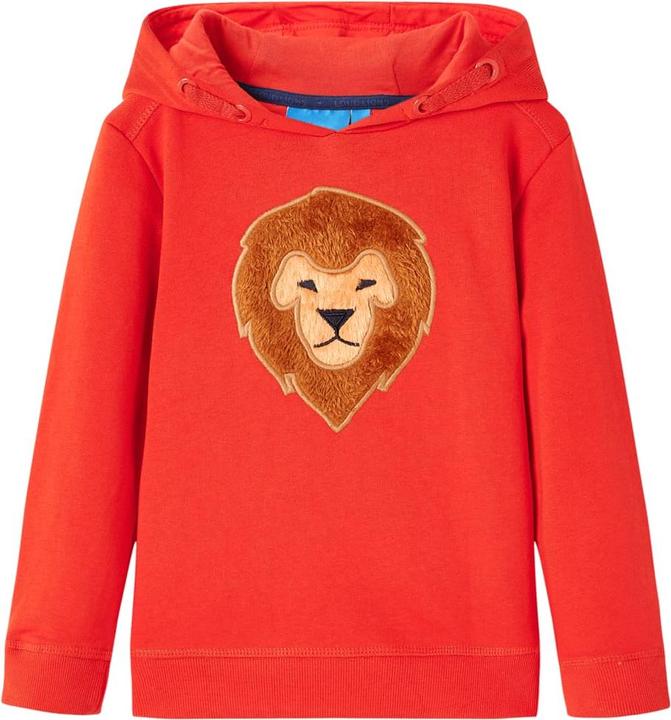VidaXL Kinder-Kapuzenpullover Rot 104,Material: 92 % Baumwolle. 8 (104)