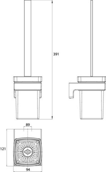 Produktbild Emco WC-Bürstengarnitur Cue chrom 321500100