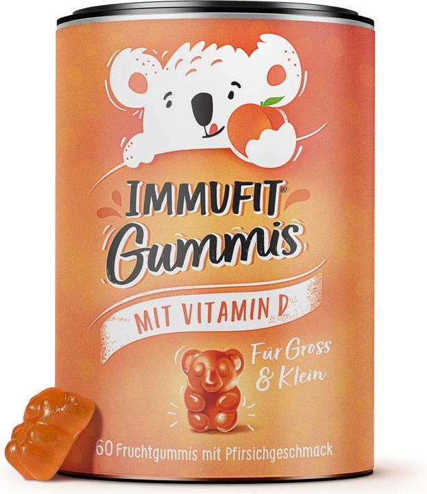 Immufit Fruchtgummi mit Vitamin D vegan (60 Stück, 150 g)