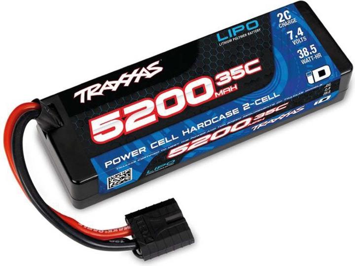 Produktbild Traxxas LiPo Power Cell 5200mAh 7,4V 2s 35C Hardcase mit ID-Stecker (L139xH25xB47mm) (7.40 V, 5200 mAh)