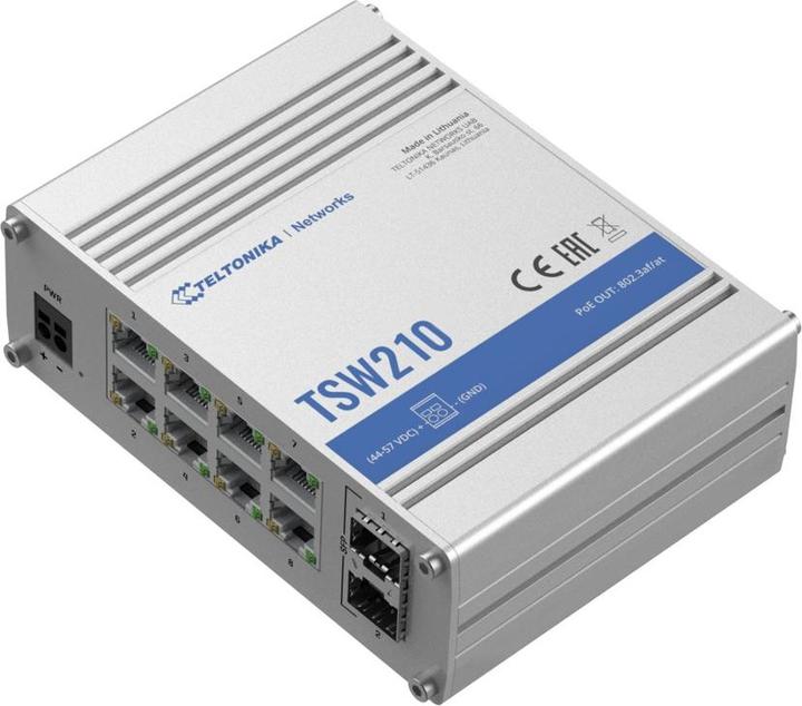Actual product image Teltonika TSW210 8-port switch (10 Ports)