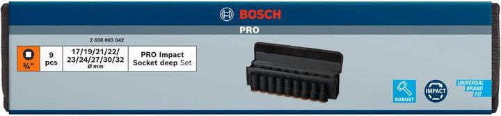 Produktbild Bosch Professional Zubehör PRO Impact (32 mm, 19 mm, 24 mm, 22 mm, 23 mm, 21 mm, 27 mm, 17 mm, 30 mm)